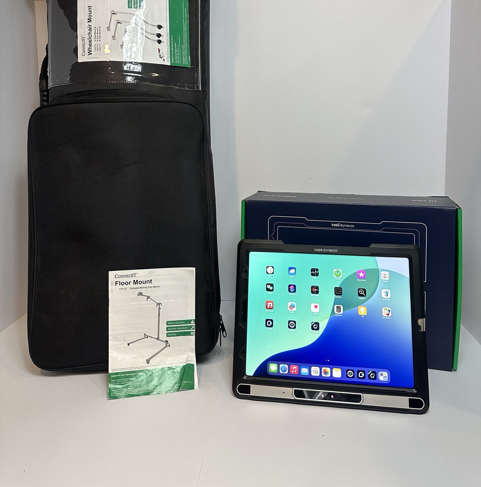 Tobii Dynavox TD Pilot Speech Generating Device attached with iPad Pro 12.9 6th