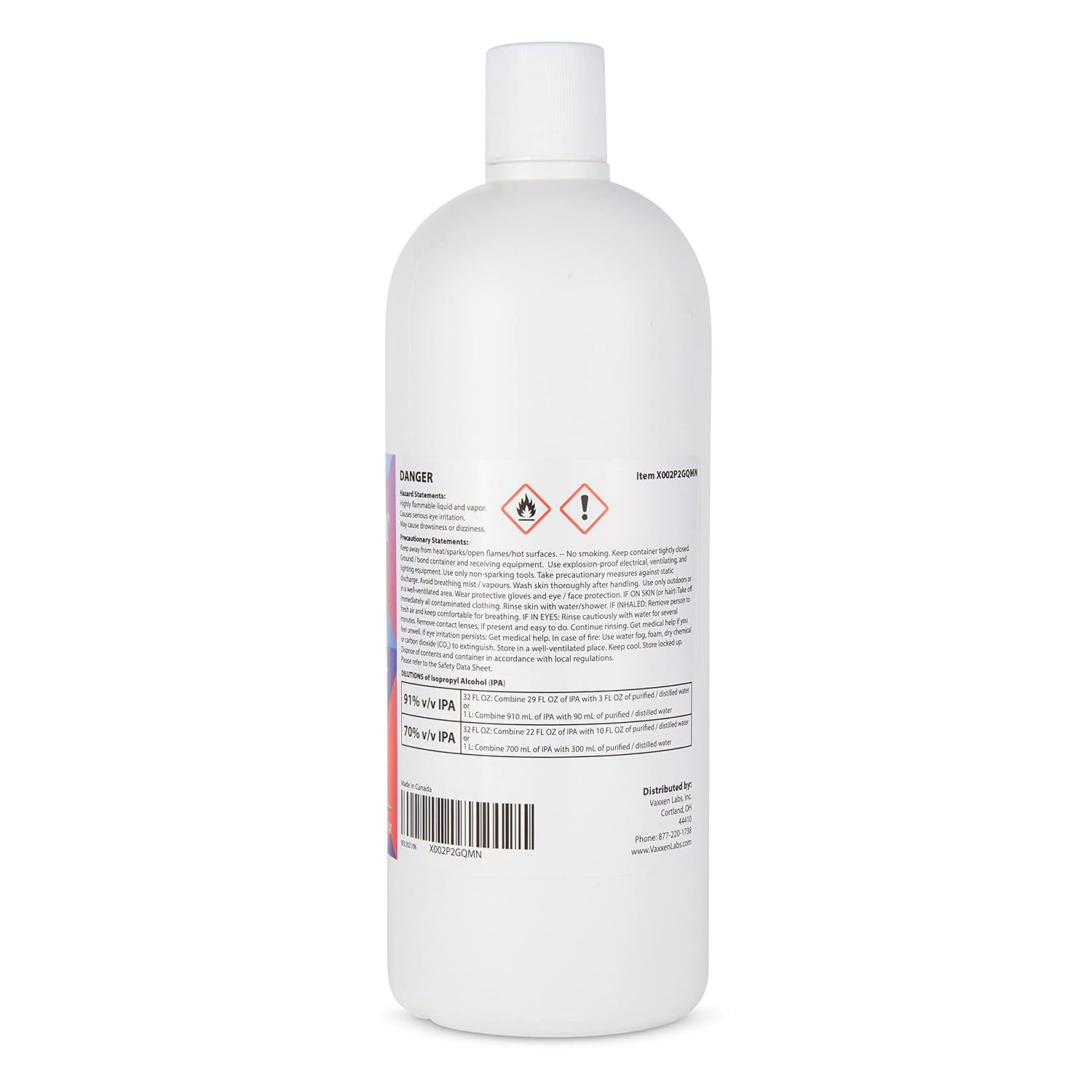 Isopropyl Alcohol 99% (IPA) Made in USA - USP-NF Grade - 99 Percent Concentrated