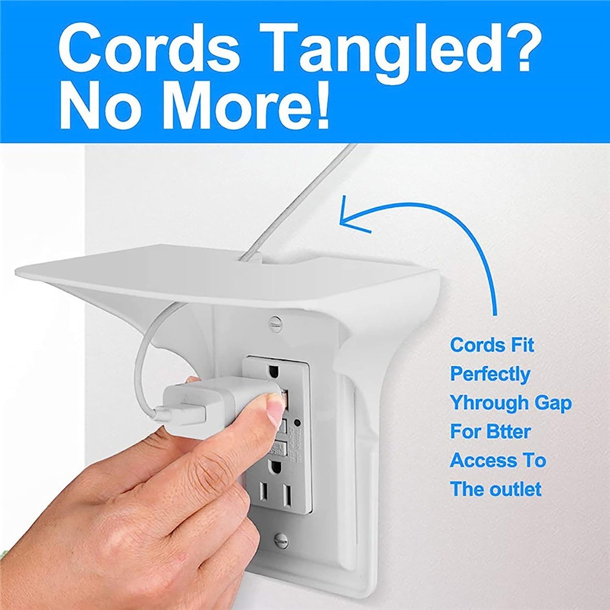 1pc Outlet Shelf Wall Holder 150G