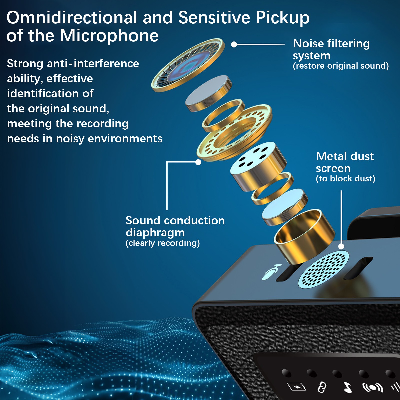 2.4G Wireless Collar Clip Microphone Clip-on Microphone Mic Transmitter CQCM