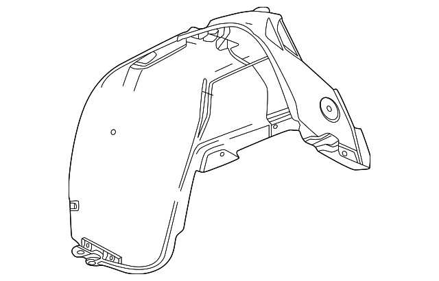 Genuine GM Quarter Panel Splash Shield 87837044