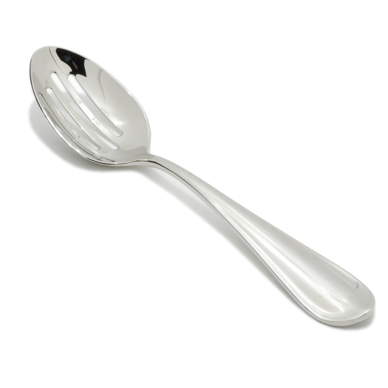 Forge 18/10 Stainless Steel Flatware Slotted Spoon 10-Inch Serving Utensil