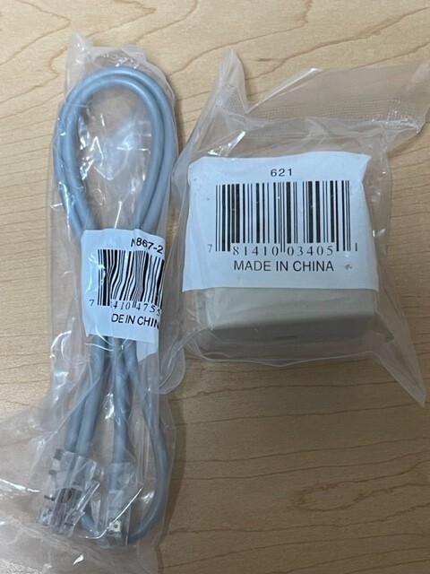 LOT OF 5 ADEMCO / HONEYWELL / GE / DSC / 2GIG   BLOCK RJ31X & CORD NEW