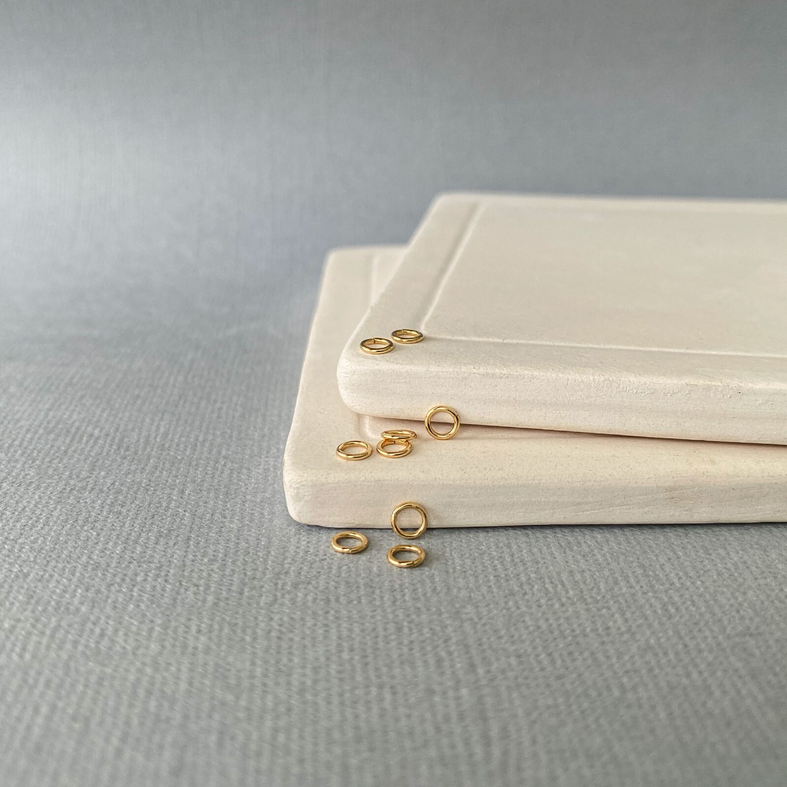 10k Solid Gold Jump Ring, 2.5mm Open Connector Finding for Jewelry Making