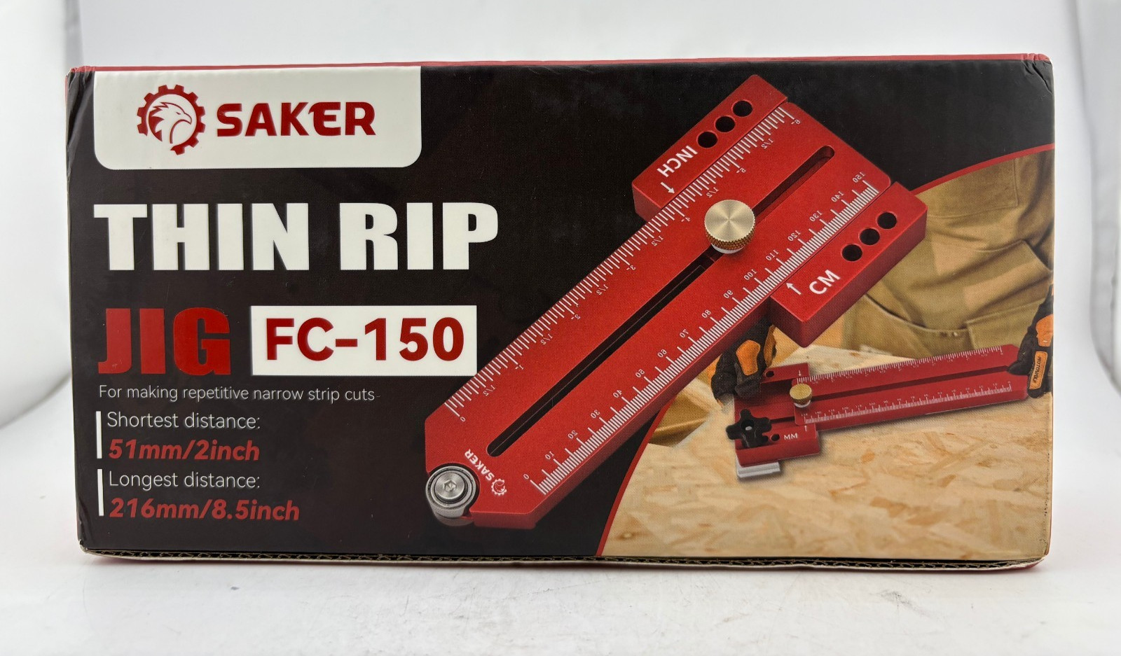 Thin Rip Jig Table Saw Jig Guide, Making Repetitive Narrow Strip Cuts, New