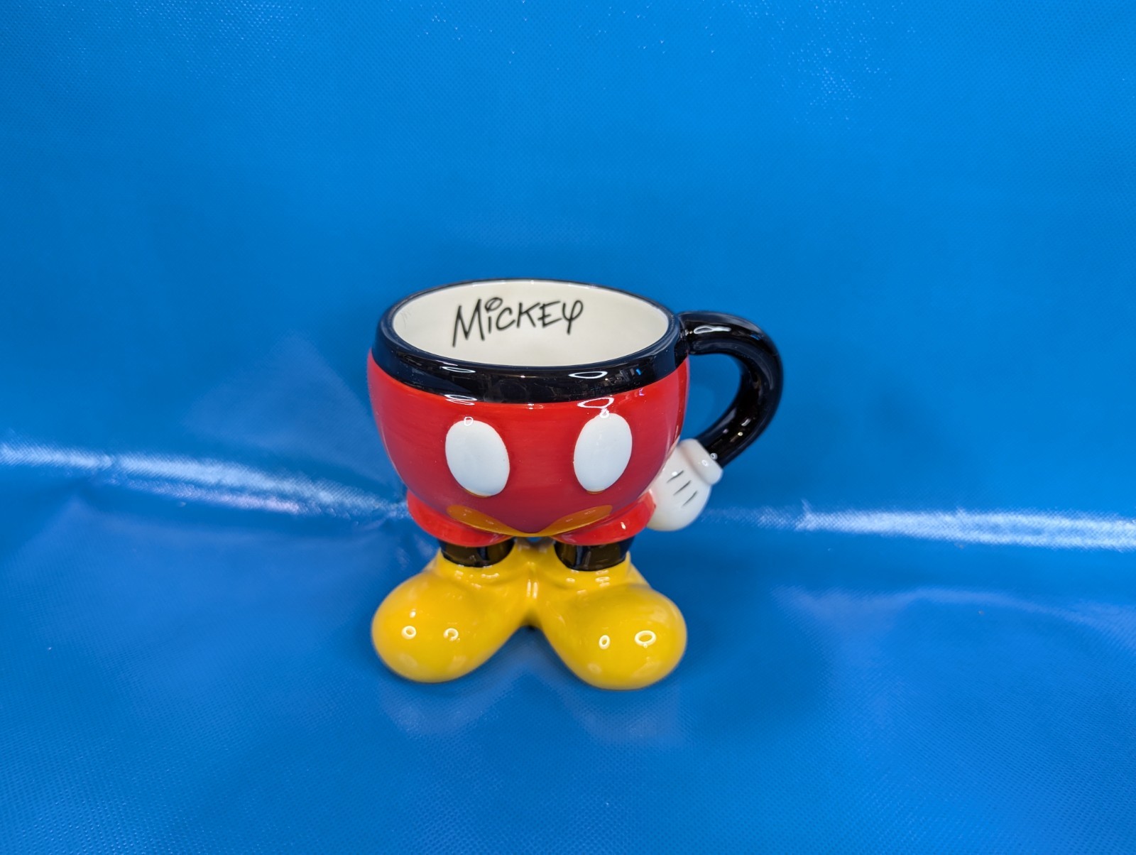 Disney Parks Mickey Mouse Bottom Pants Legs 3D Ceramic Coffee Cup Mug
