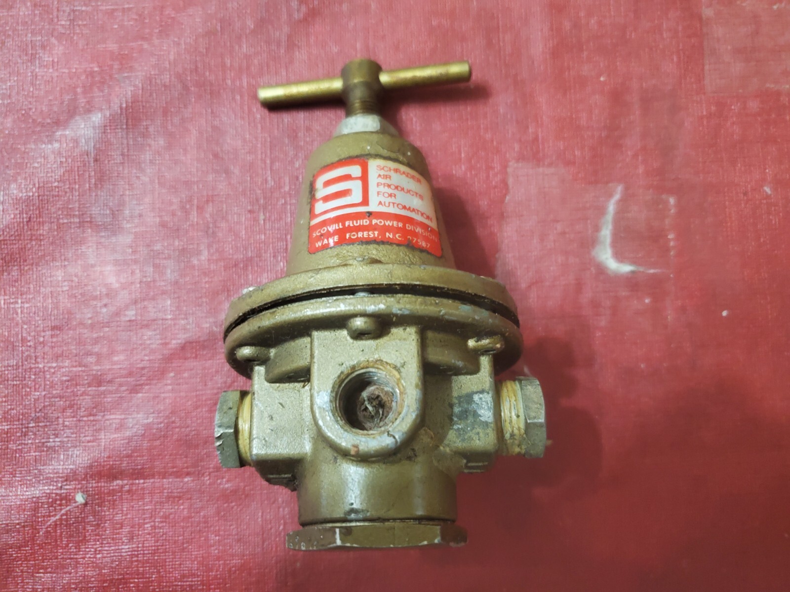 Vintage Schrader 3463X 400 PSI Inlet 5-125 PSI Outlet Industrial Air Regulator