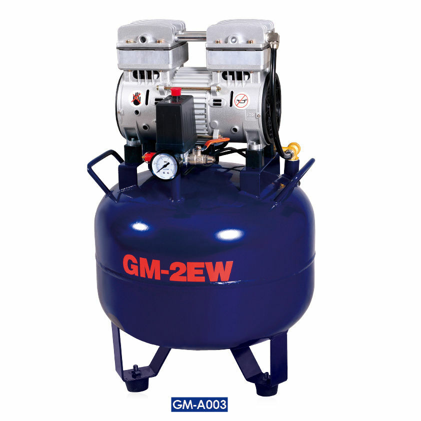 NEW Dental Medical Air Compressor Silence Compress Oilless 32L Volume, Noiseless
