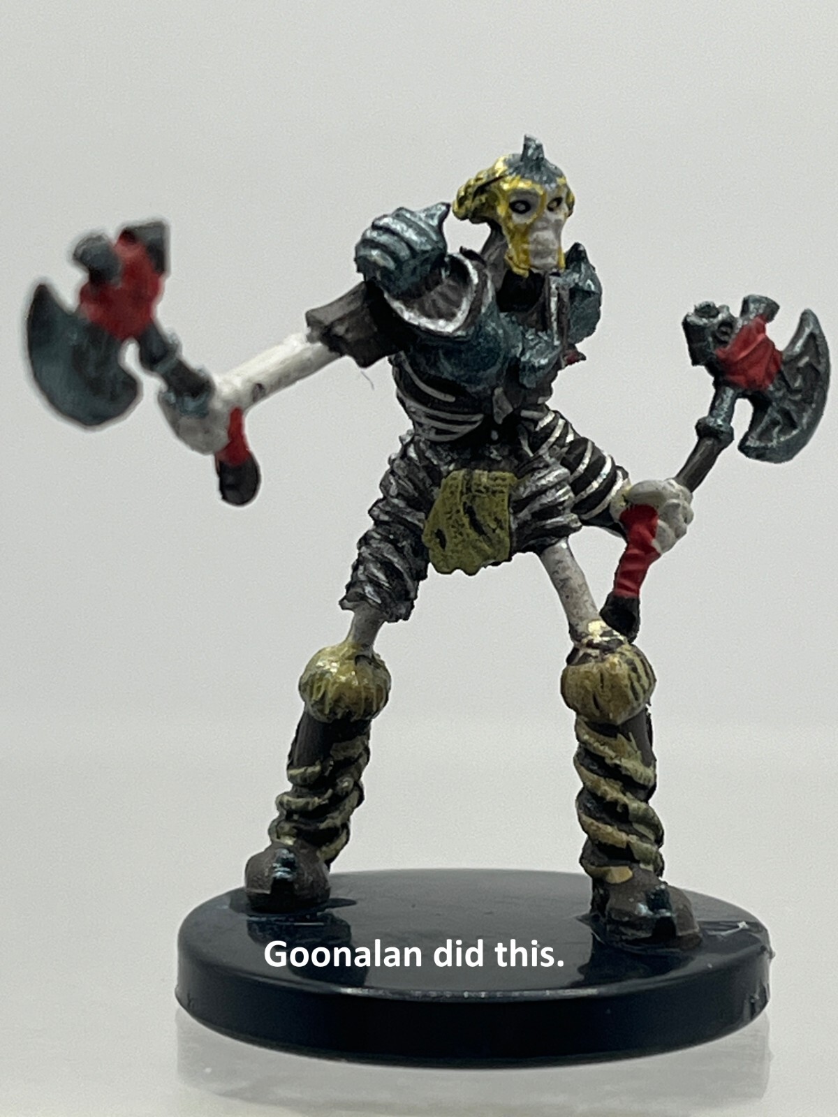 D&D Pathfinder Mini Eberron Last War 15 Karnathi Skeleton (Axes) UC