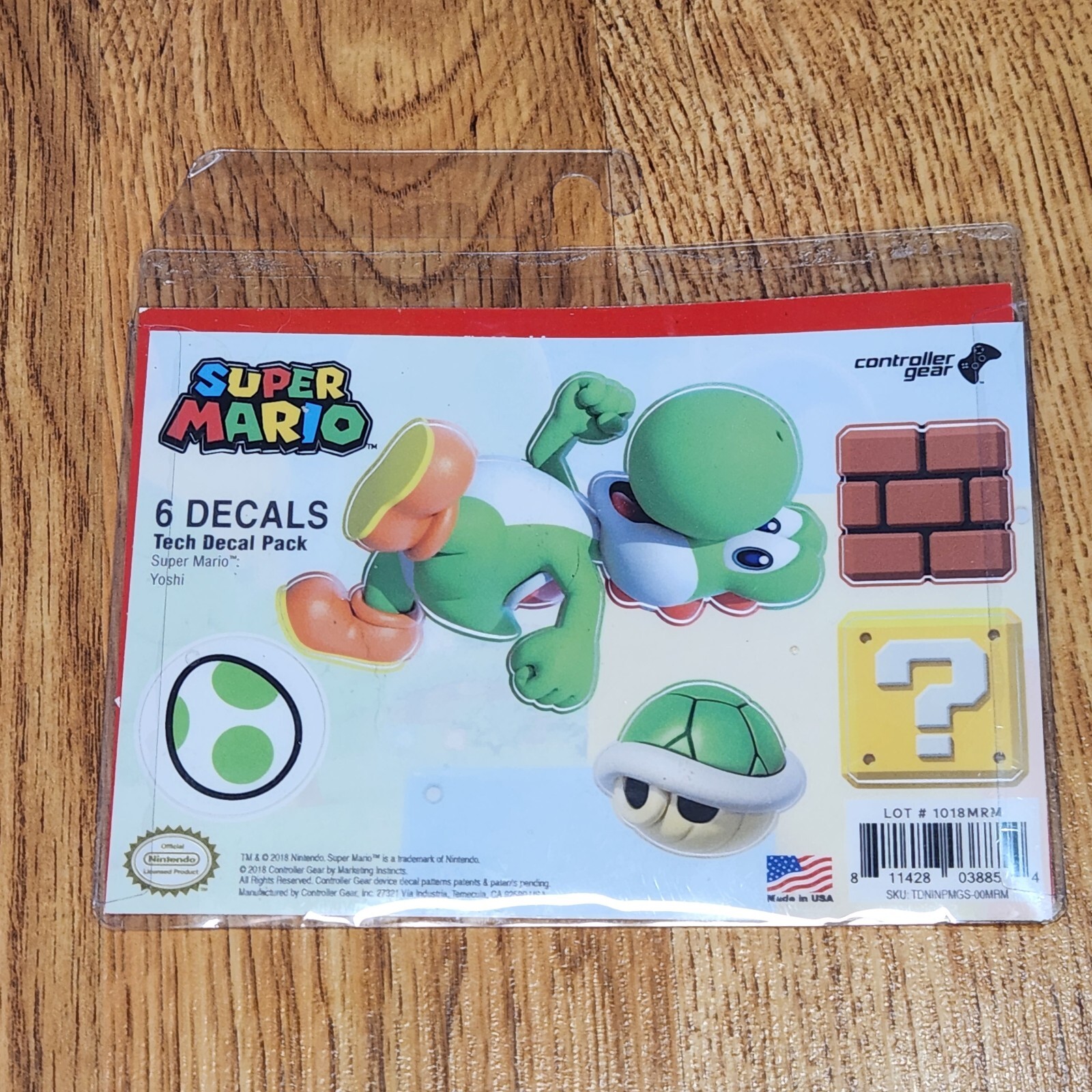 Nintendo Super Mario Tech Decal Pack 6 Decals Yoshi Sticker New In Package