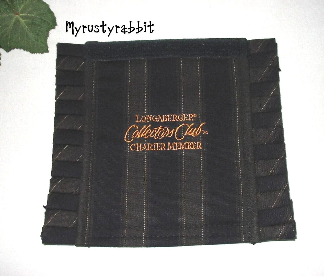 Longaberger Collectors Club Charter Fabric Handle Gripper - Member Stripe