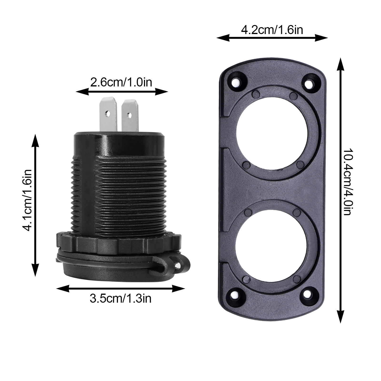 Car Dual USB Port Cigarette Lighter Socket 12V Charger Power Adapter Outlet US