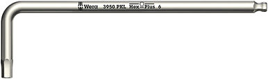 Wera 022702, 3950 PKL L-key, Metric, Stainless, 2.5 x 112 mm