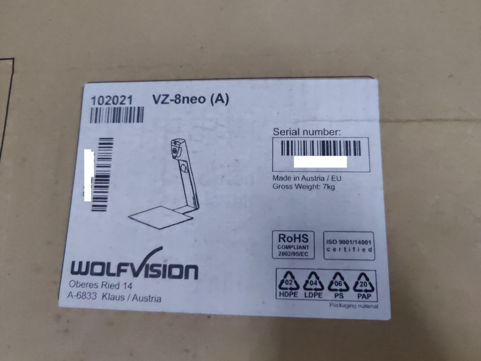 WolfVision VZ-8neo Visualizer 102021
