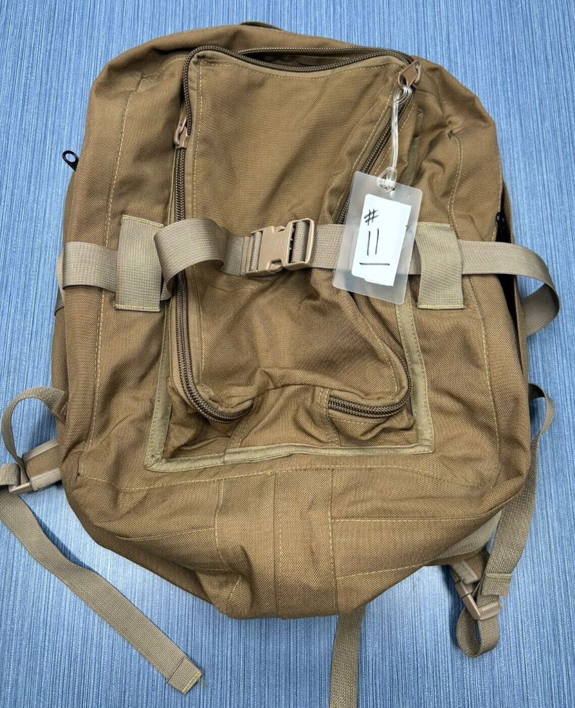 Coyote tan USA Maid In Water Resistant CBR  Backpack  military surplus #11