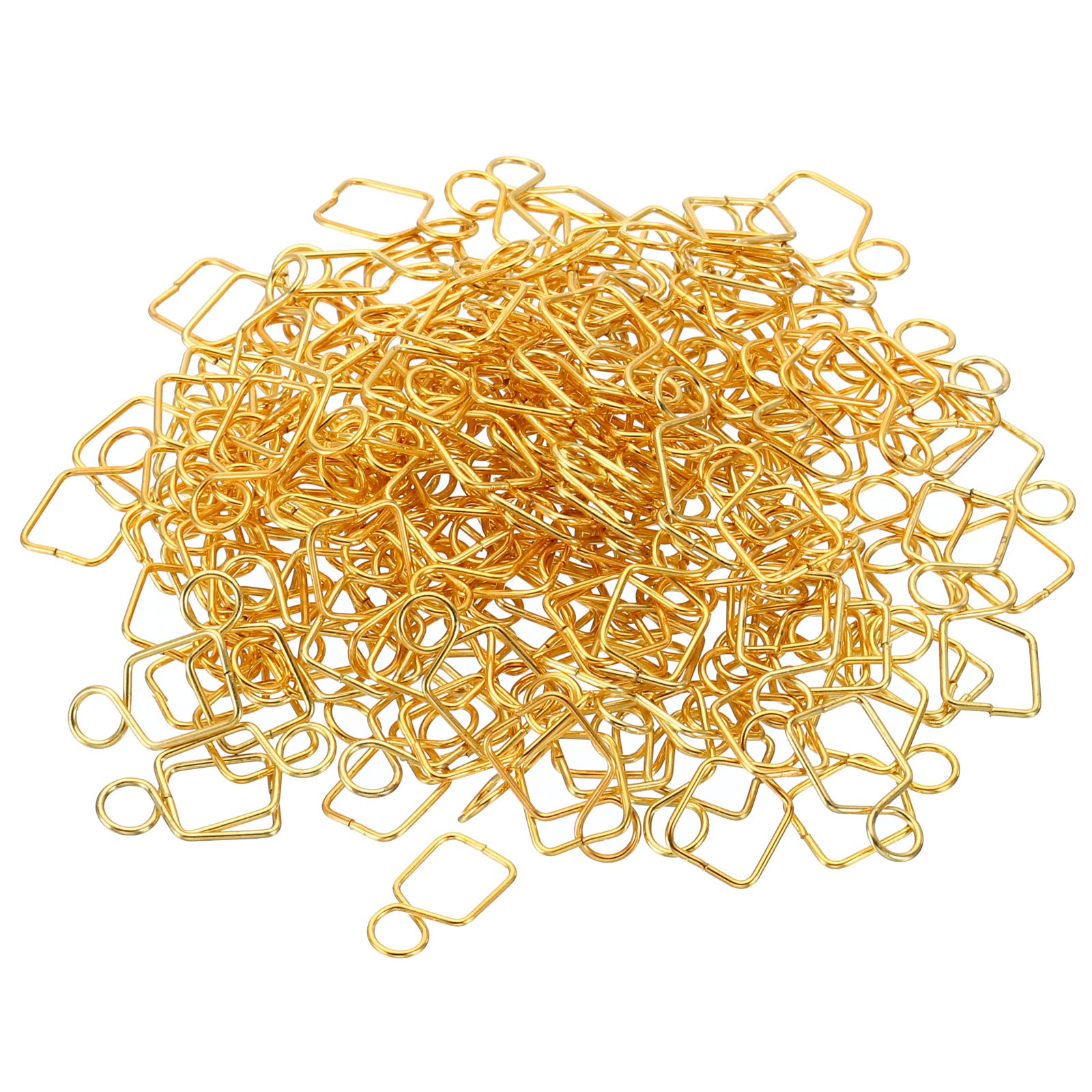 200Pcs 14mm L x 8mm W Chandelier Connector Clip Chandelier Buckle Golden