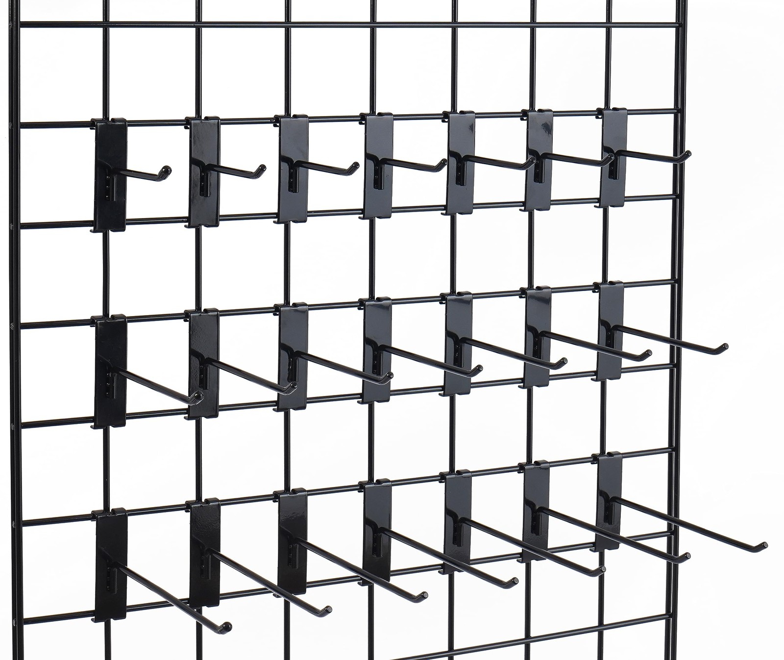 12 PCS Black 4 Inch Gridwall Hooks Heavy Duty Peg Display Panel Wall Retail