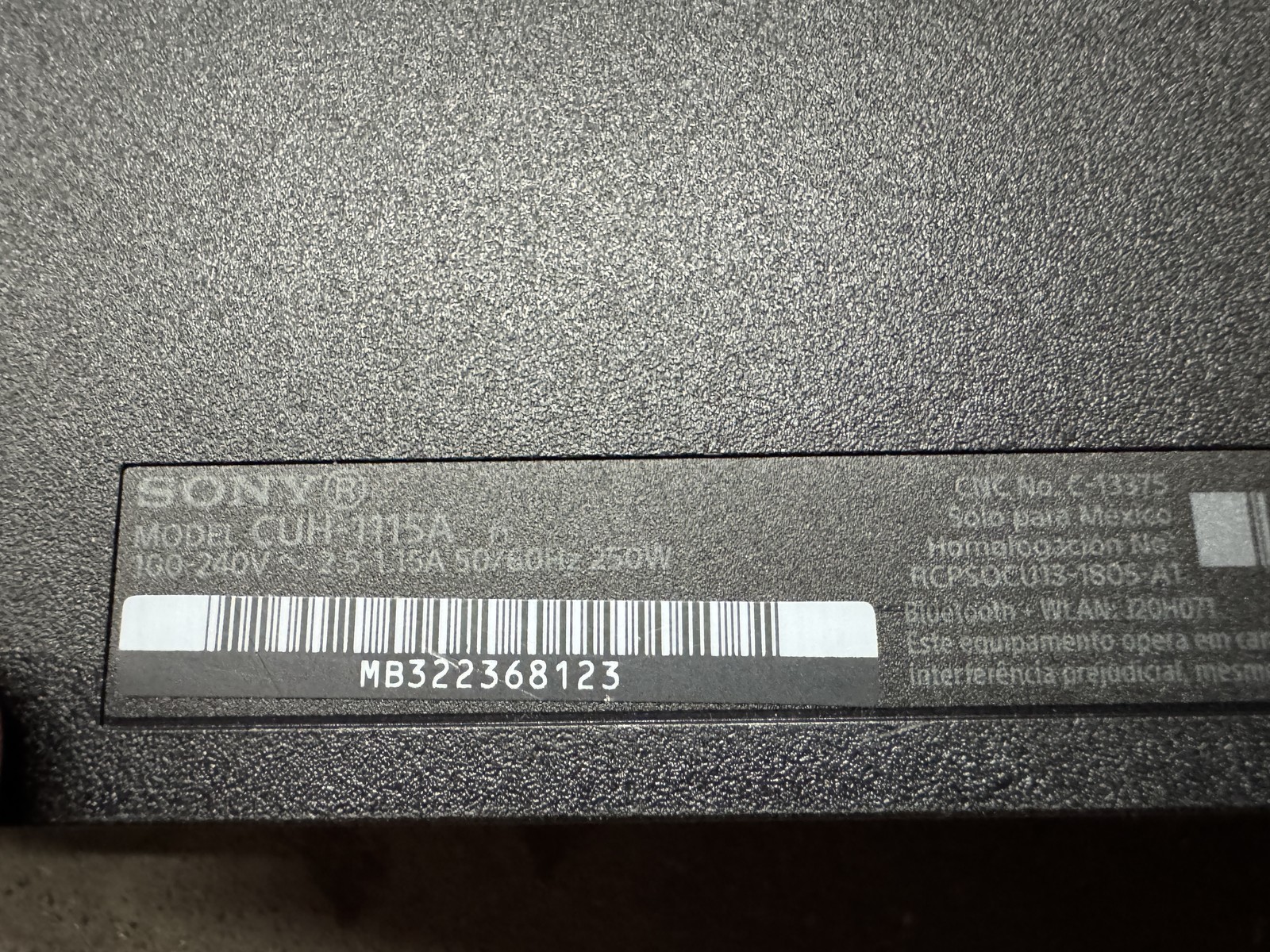 Sony CUH-115A Console W/ Cords