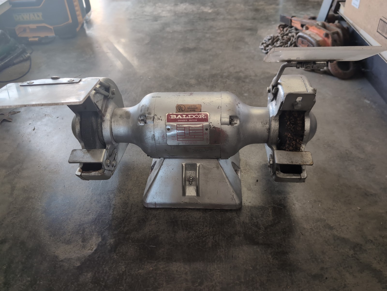 Baldor 7" Bench Grinder- 762RE 1/2 H.P. 115V 3600 RPM