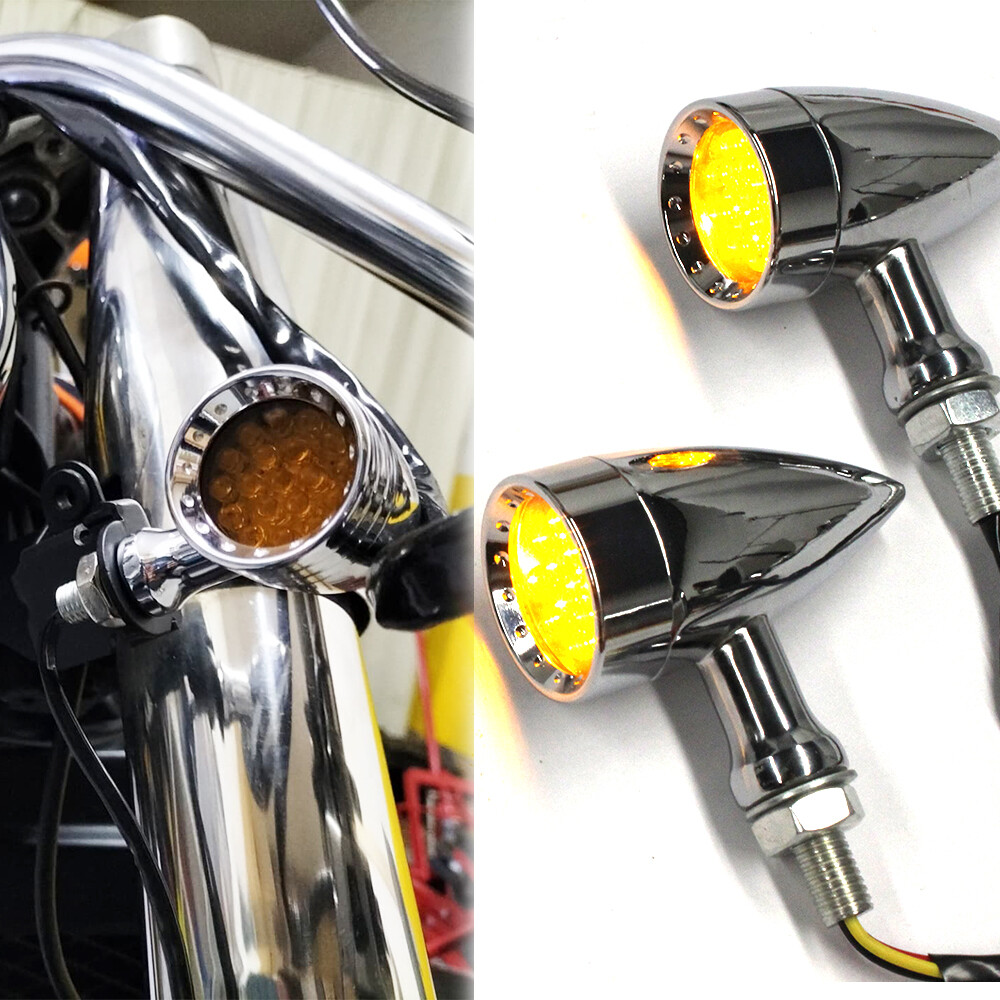 Motorcycle Turn Signal Lights For Harley Davidson Heritage Softail Classic FLSTC
