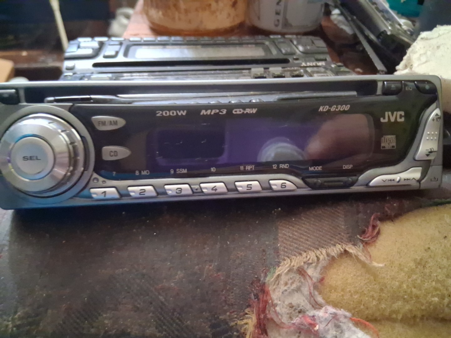 JVC KD-G300 USED Car Stereo DETACHABLE FacePlate ONLY