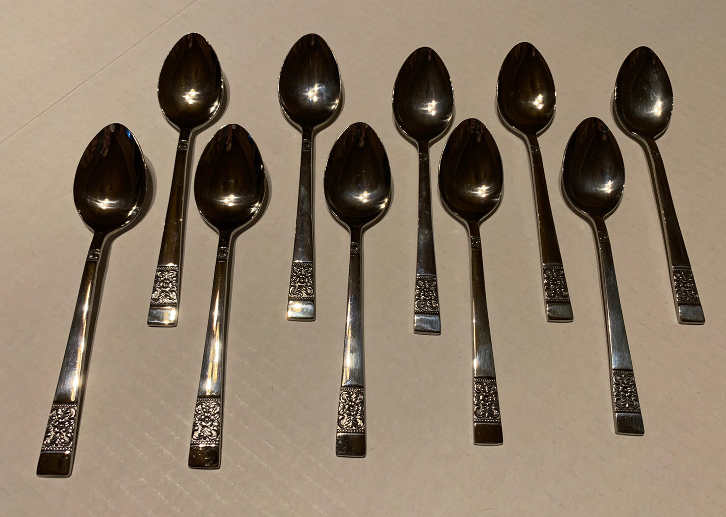 10 Rebacraft Medley Reed And Barton Teaspoons FREE SHIPPING