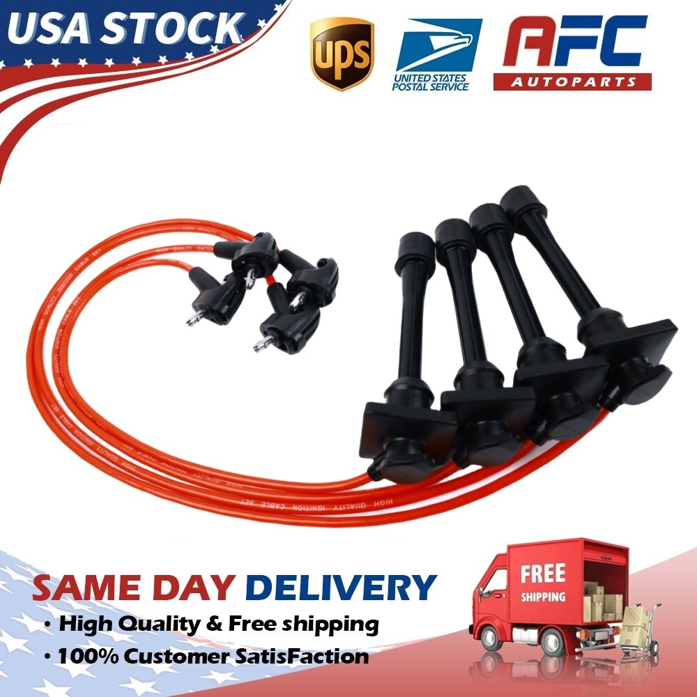 Spark Plug Wires For 1993-97 Geo Prizm Toyota Celica Corolla 1.6L 1.8L 671-4168