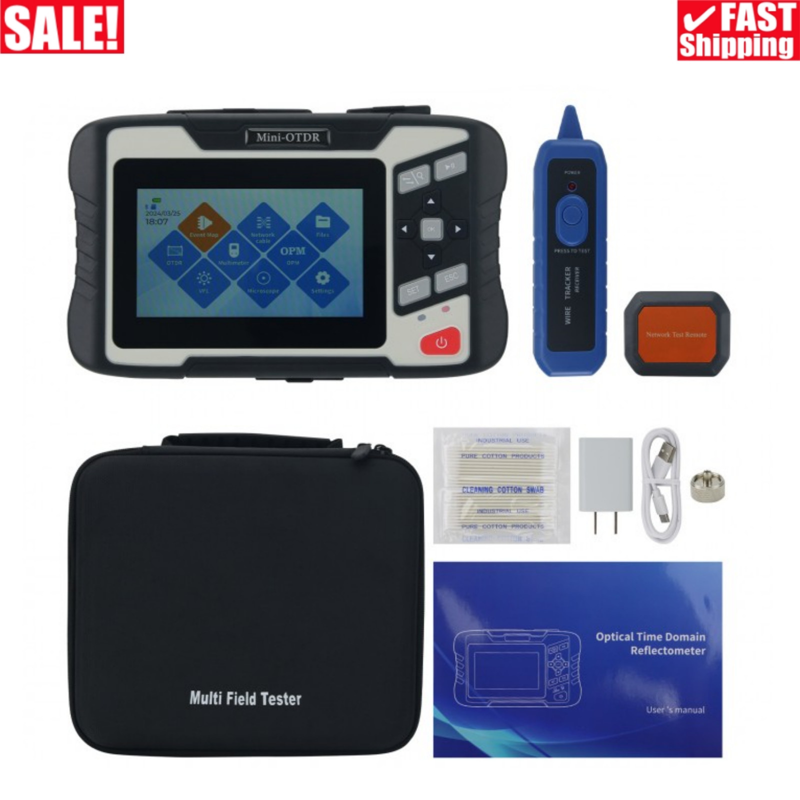 NK4300 1310/1550/1625/1650nm OTDR Optical Time Domain Reflectometer