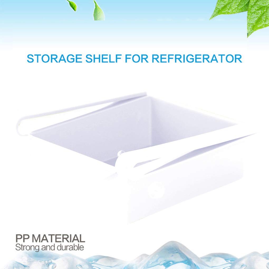 Fridge Organizer Storage Shelf-White
