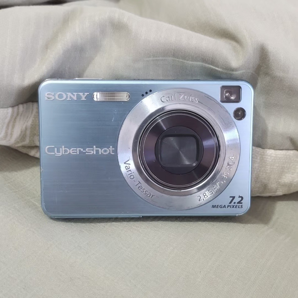 Sony Cyber-shot DSC-W120 7.2MP 4x Optical Zoom Digital Camera Blue 90%new