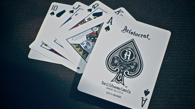 ARISTOCRAT PLAYING CARDS BY USPCC ONE RED OR BLUE DECK POKER SIZE