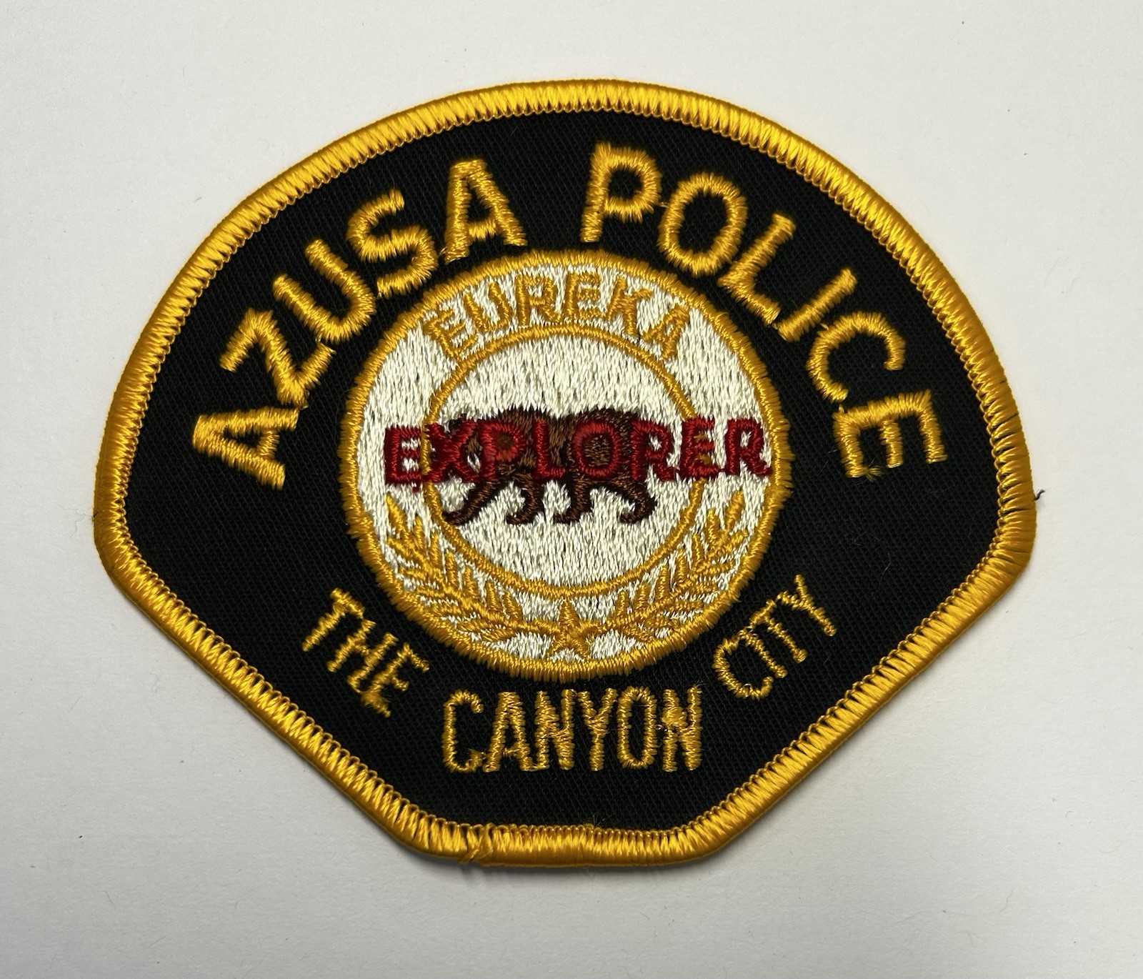 CALIFORNIA AZUSA POLICE DEPT EXPLORER SCOUT PATCH LOS ANGELES COUNTY #PDD2