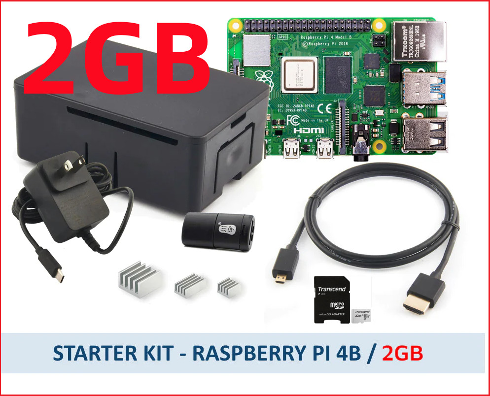 Raspberry Pi 4B  2GB Budget Kit