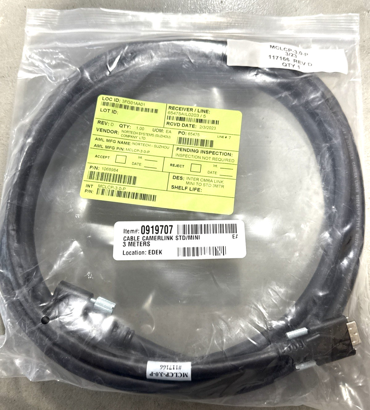 Applied Materials 117166 Camera Link Cable SDR MDR (US SELLER) *NEW*