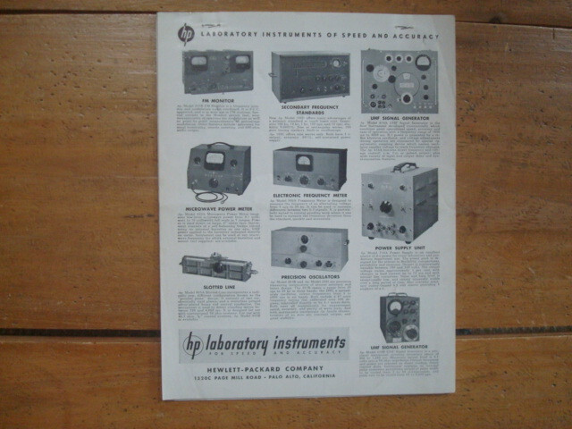 1949 Hewlett Packard 350A Attenuator Set Instructions Manual.