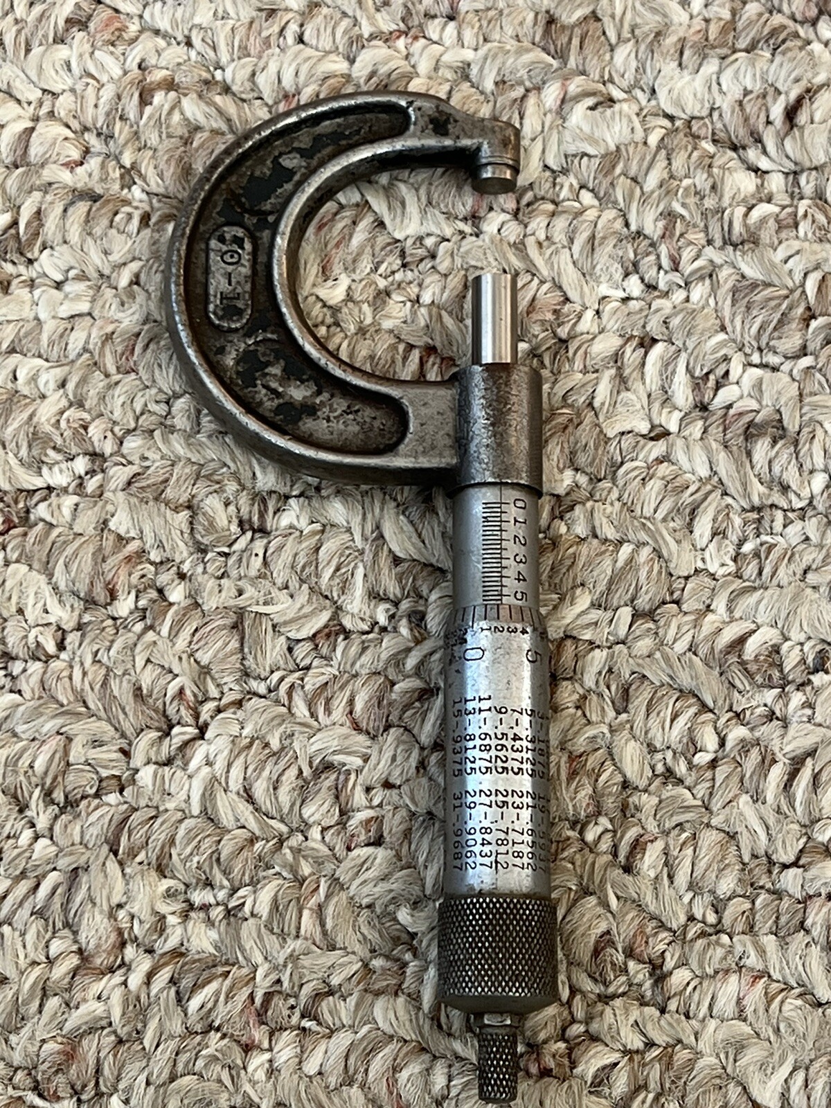 Vintage Millers Falls Co. Outside Micrometer No. 701 0 - 1"