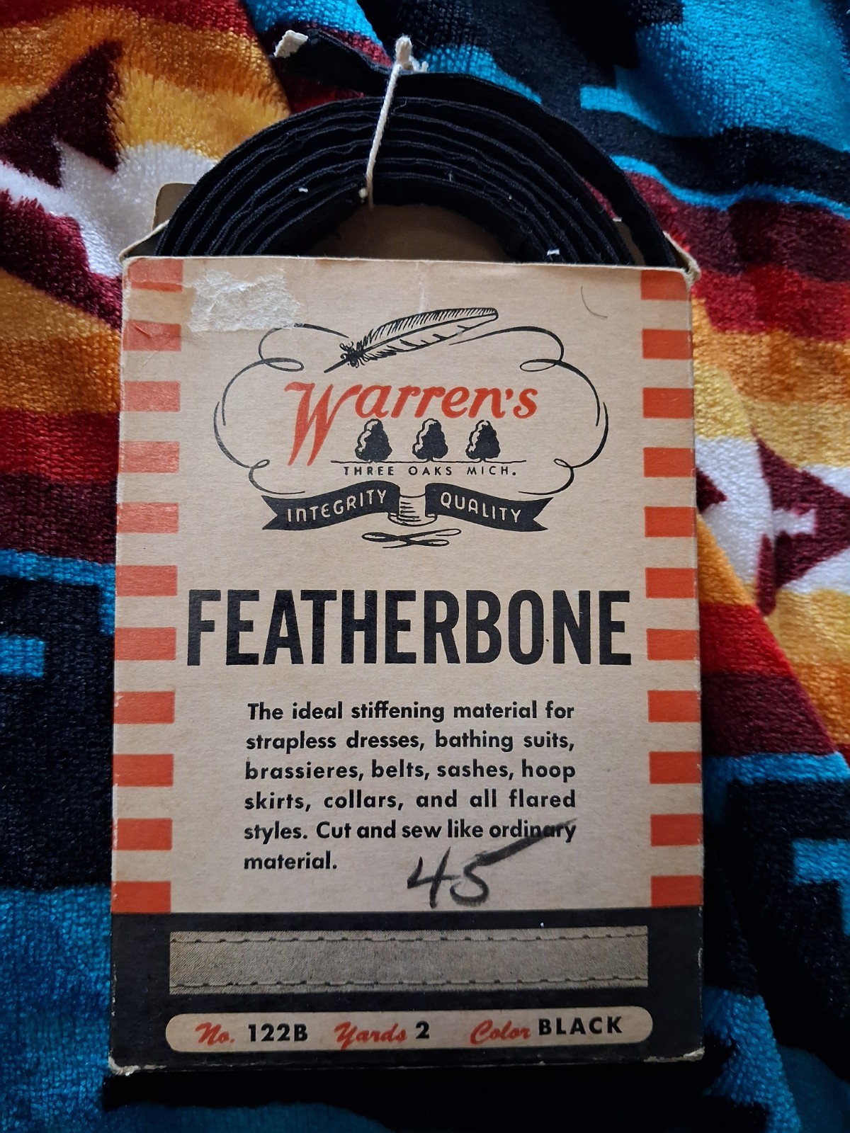 Vintage Warren's Featherbone Is A Collectible Sewing Notion