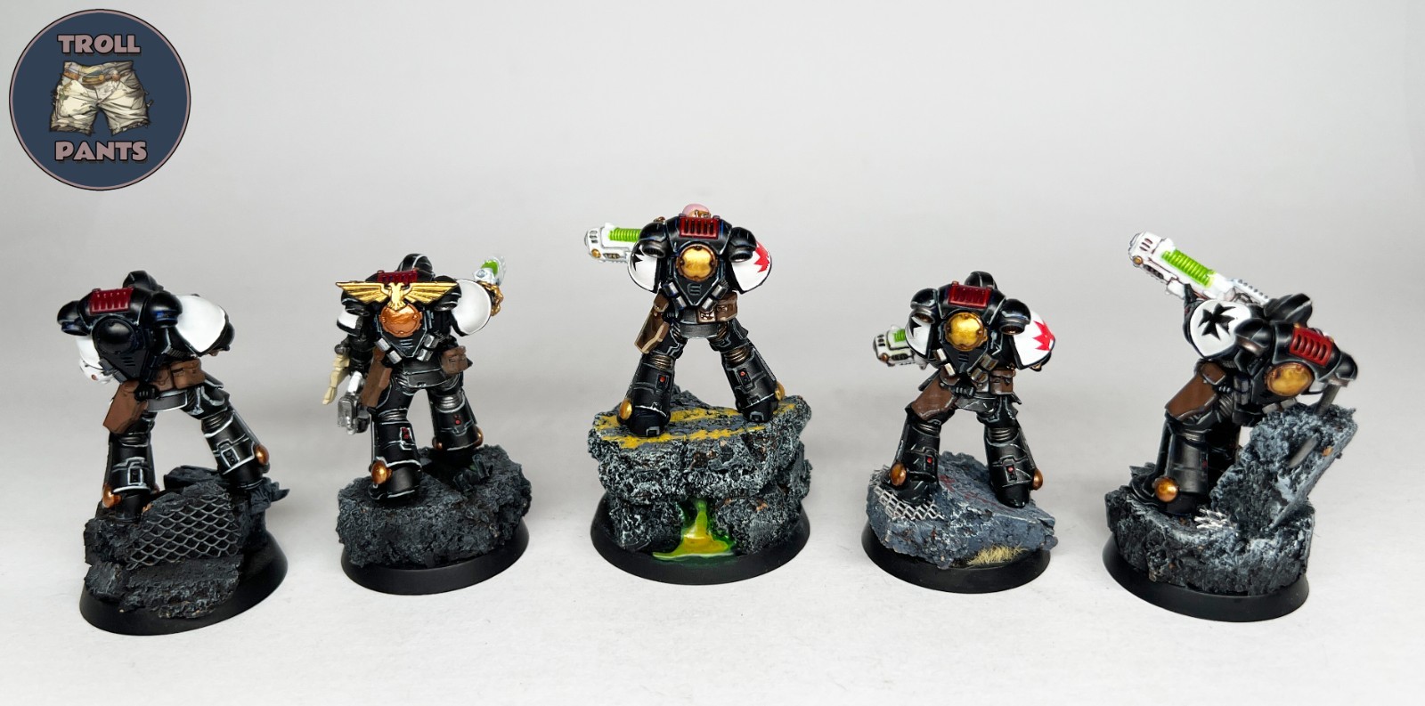 Warhammer 40k - Black Templar Space Marines - 5 Hellblasters