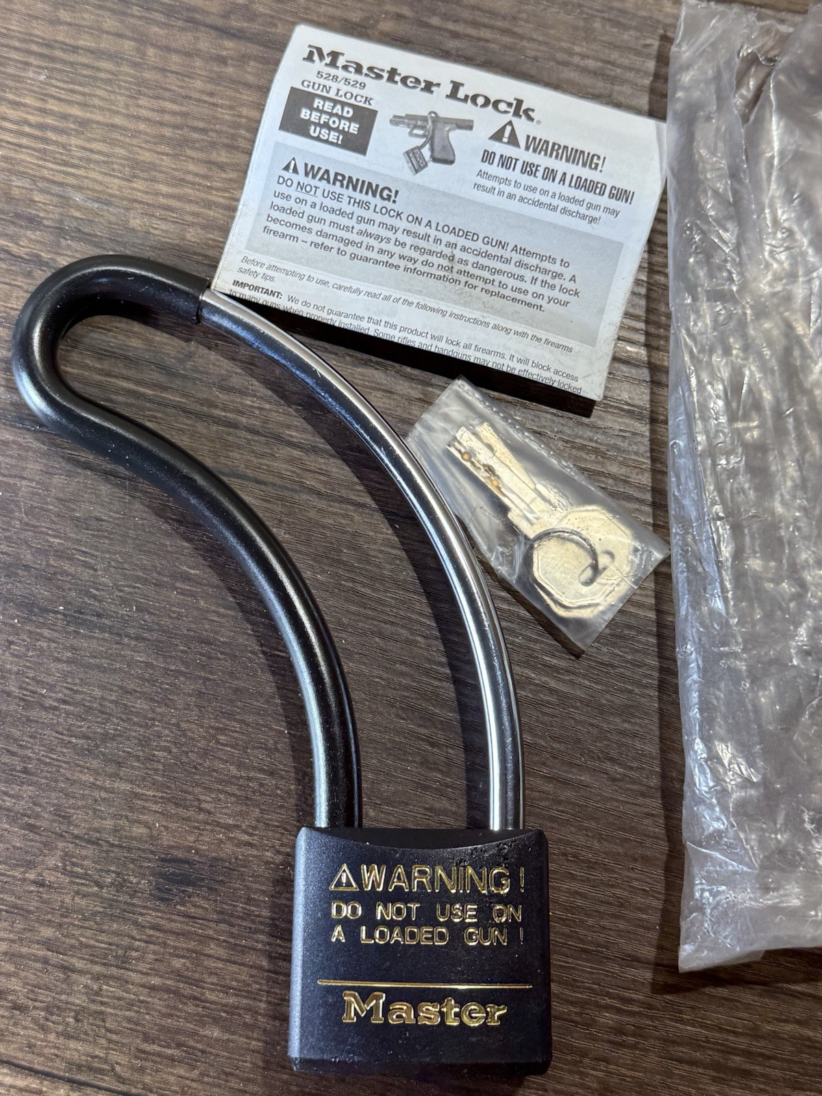 Master Lock Cable Gun Safety Lock With 2 Keys - Sealed - Brand New In Package