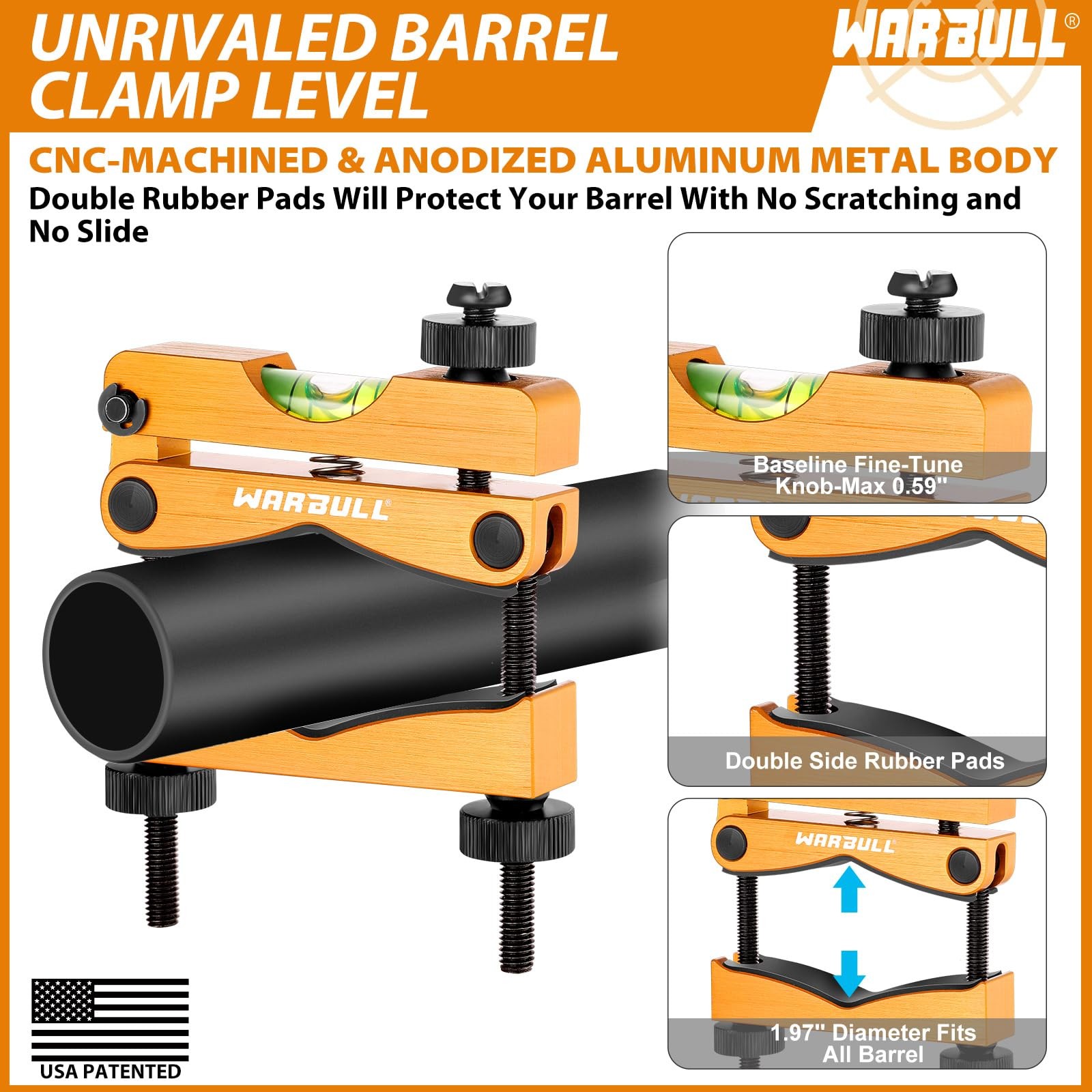 WarBull Scope Leveling Kit Universal, Magnetic Base High-Precision