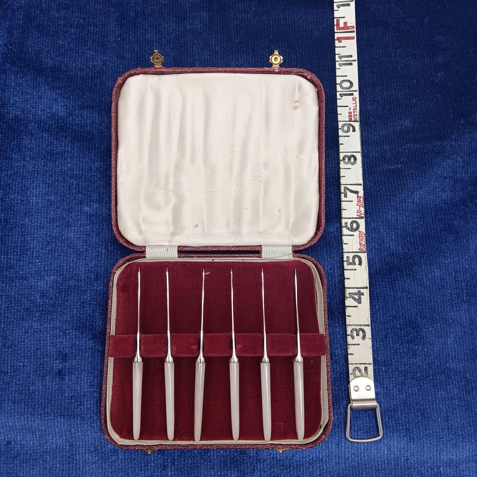 Fruit knife set 6 English Sheffield org box