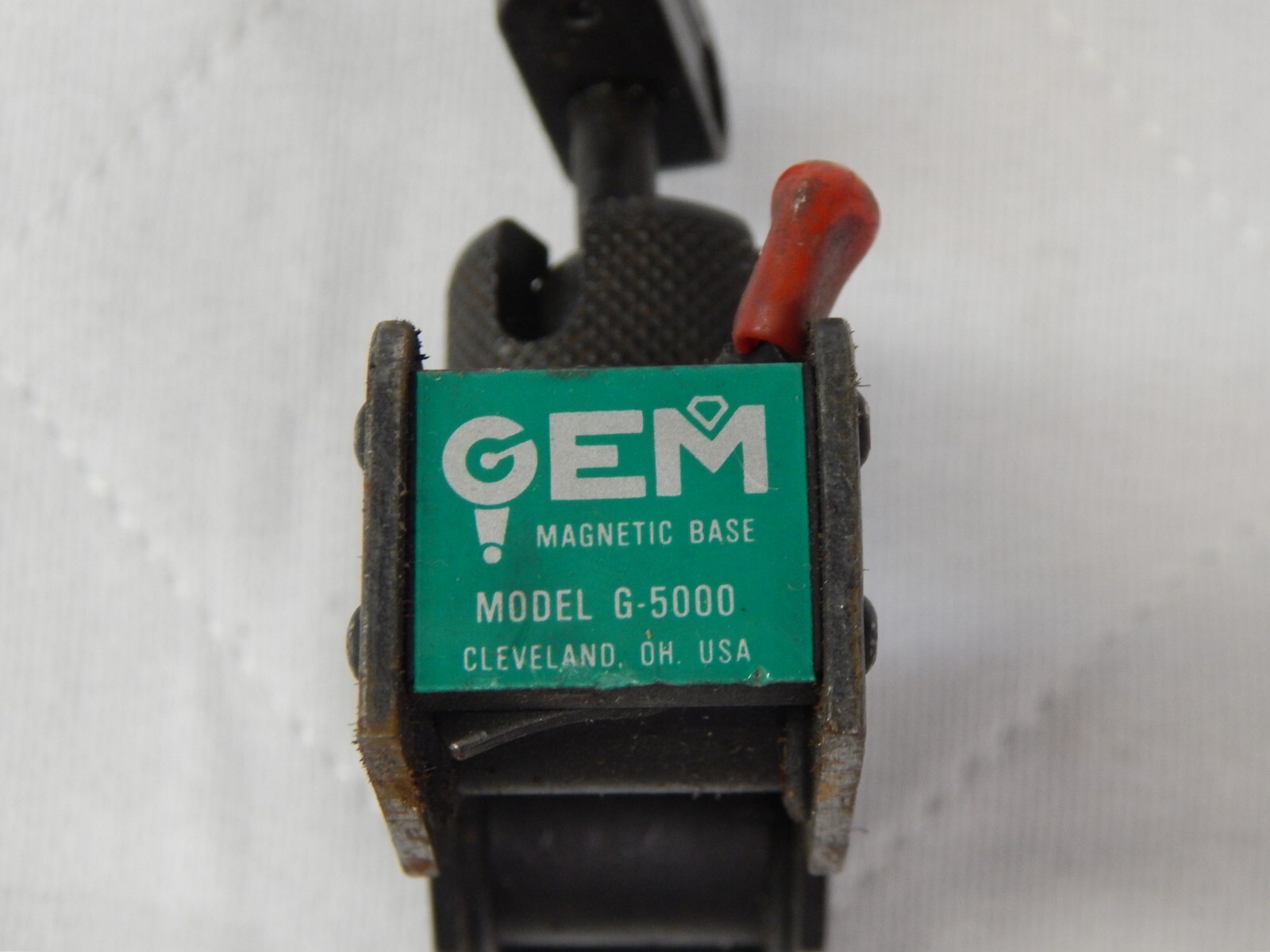 GEM Magnetic Base Model G-5000 Tool Holder, Cleveland OH USA