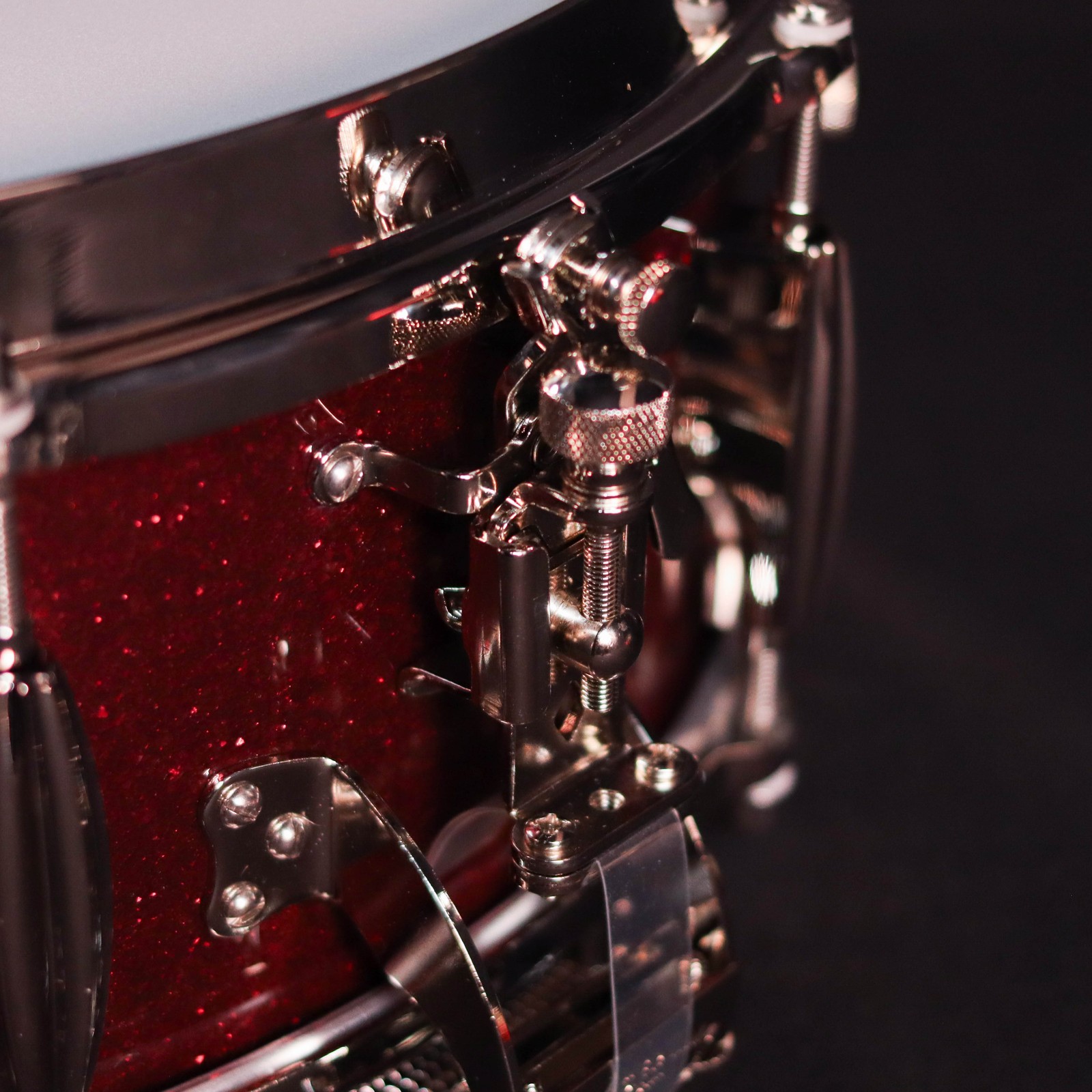 Slingerland 14" x 5.5" Radio King Solid Maple Snare Drum, Maroon Glass FP