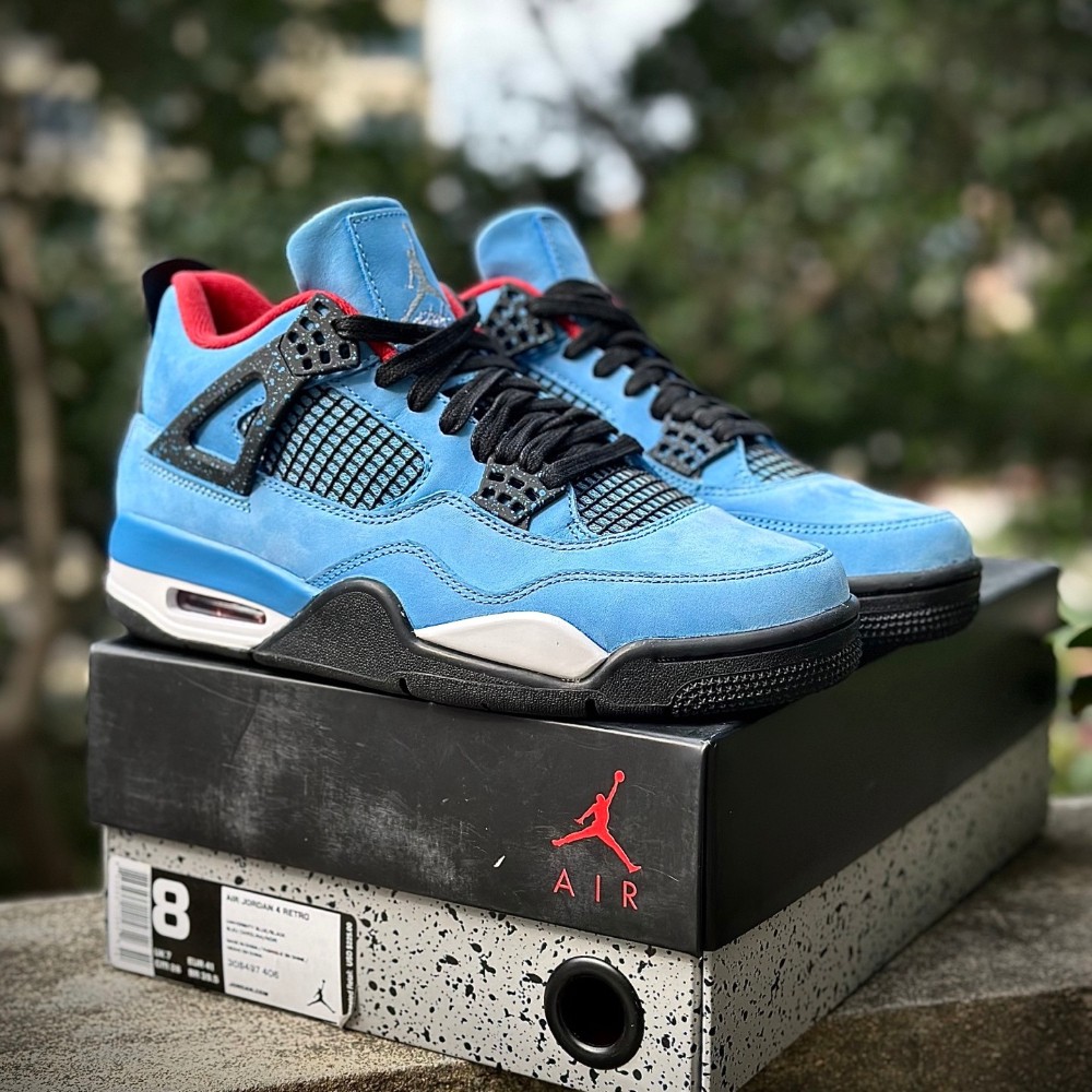 NK AJ4 308497-406 Retro Travis Scott Cactus Jack