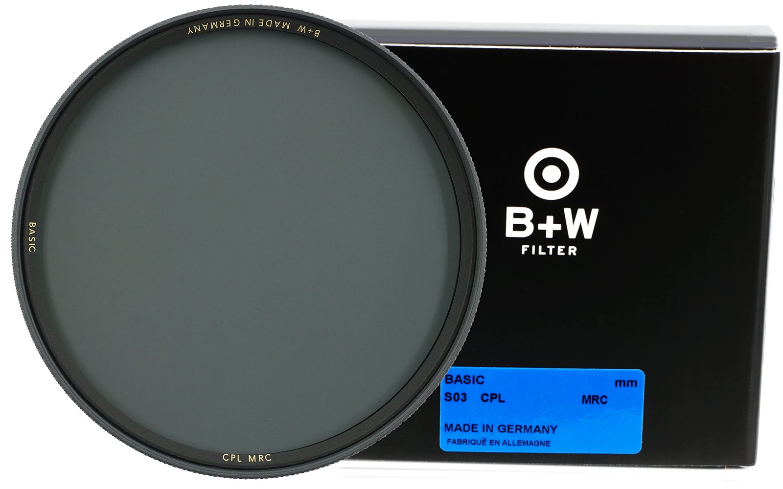 B+W 43mm Basic Circular Polarizer MRC Glass Filter