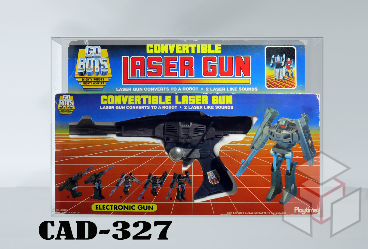 Pre-ORDER Acrylic Display Case for Vintage Gobots Convertible Laser Gun