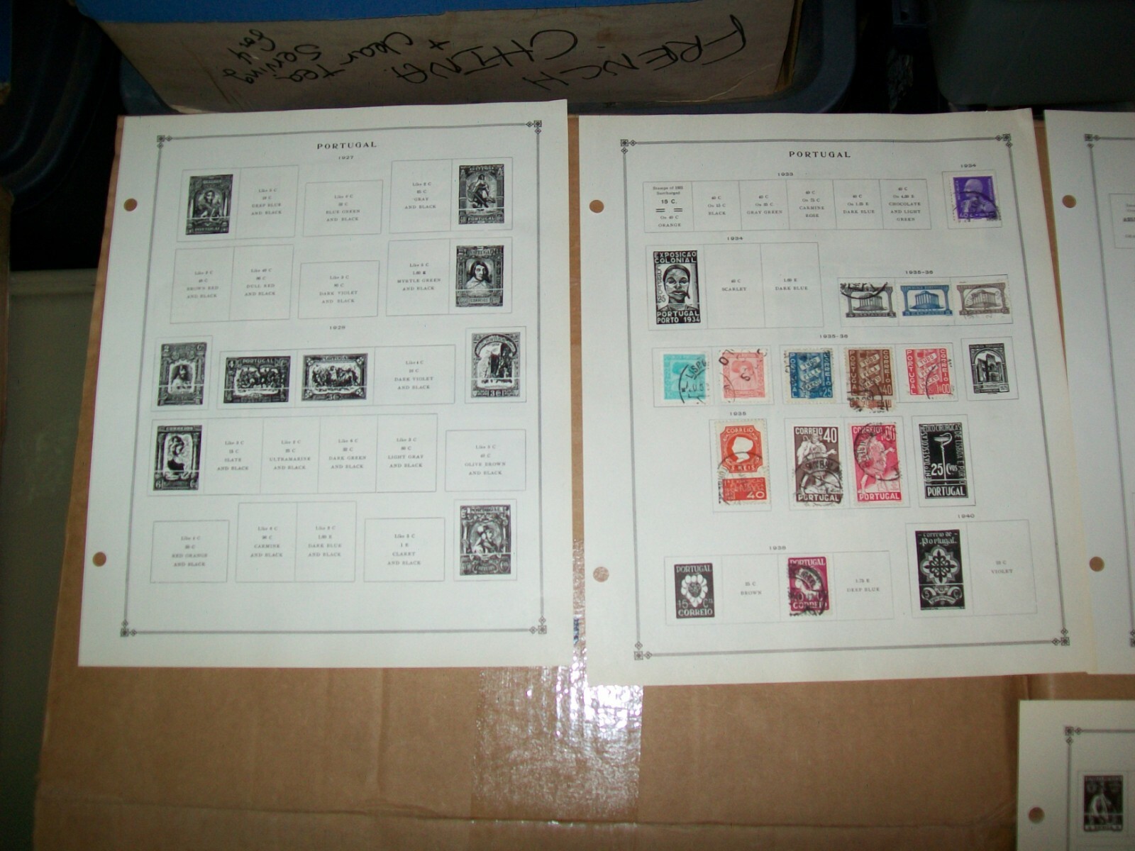 1915 - 1940 Portugal Stamp Sheets Lot 163