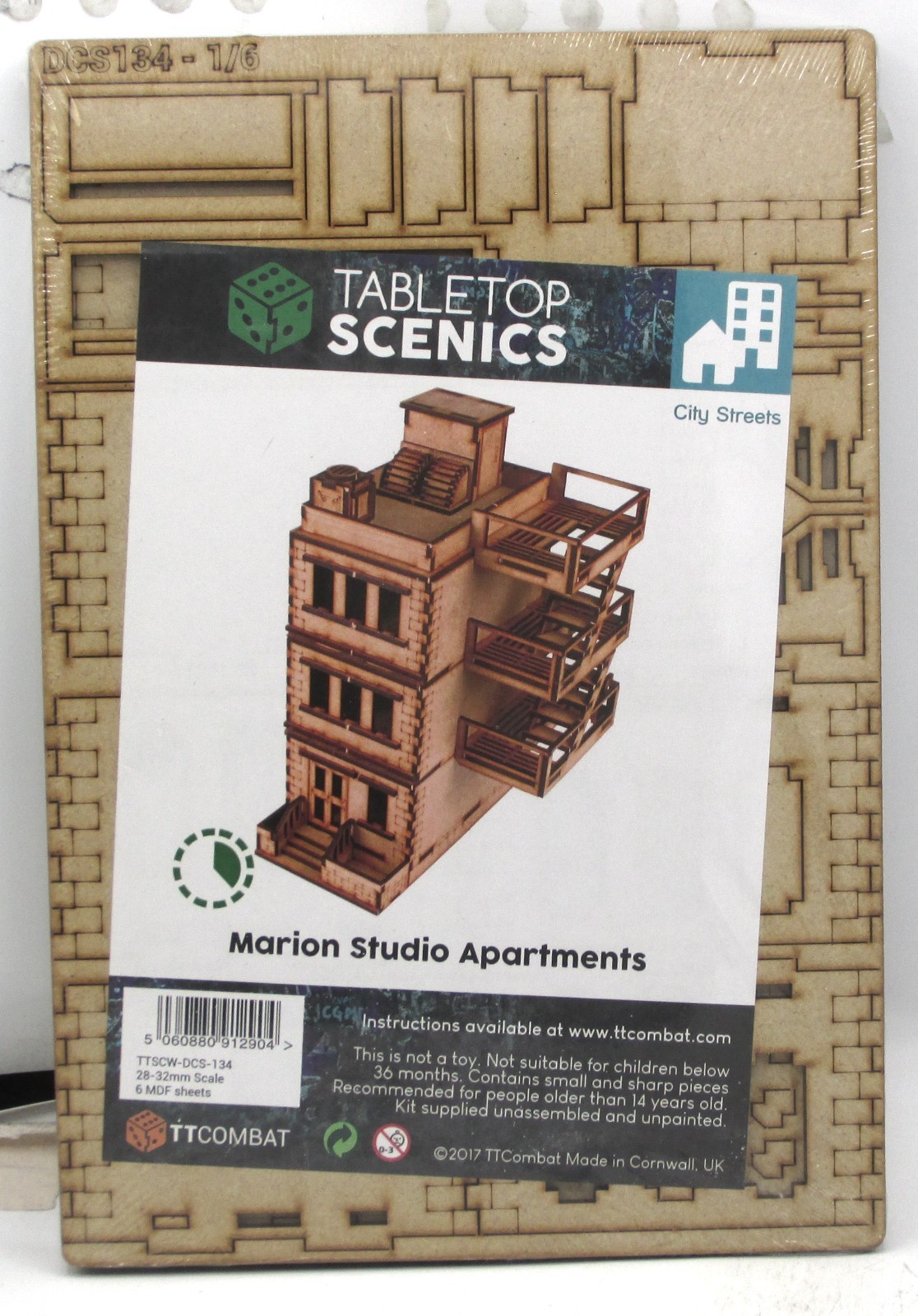 TTCombat TTSCW-DCS-134 Marion Studio Apartments (City Streets) Building Terrain