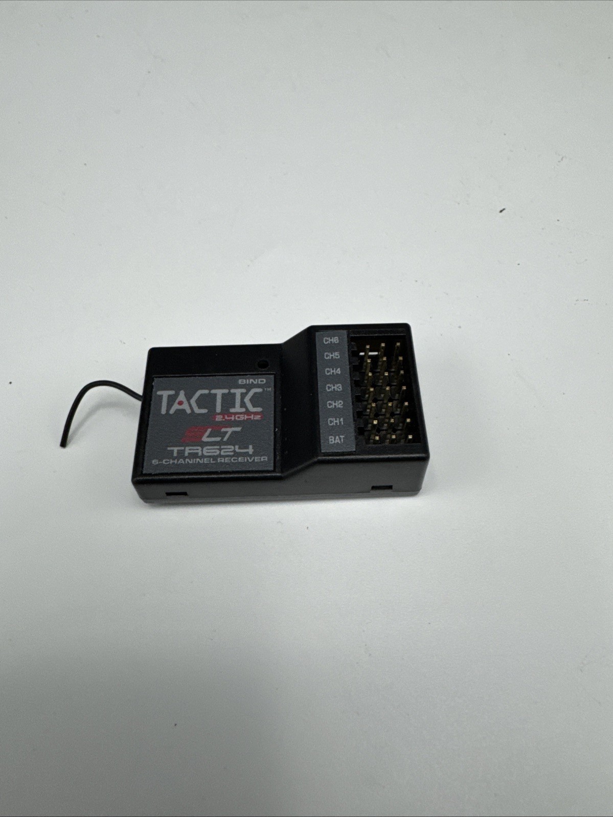 USED  TACL0624 Tactic TR624 6 Channel SLT 2.4GHz Receiver for Airplanes & Helis