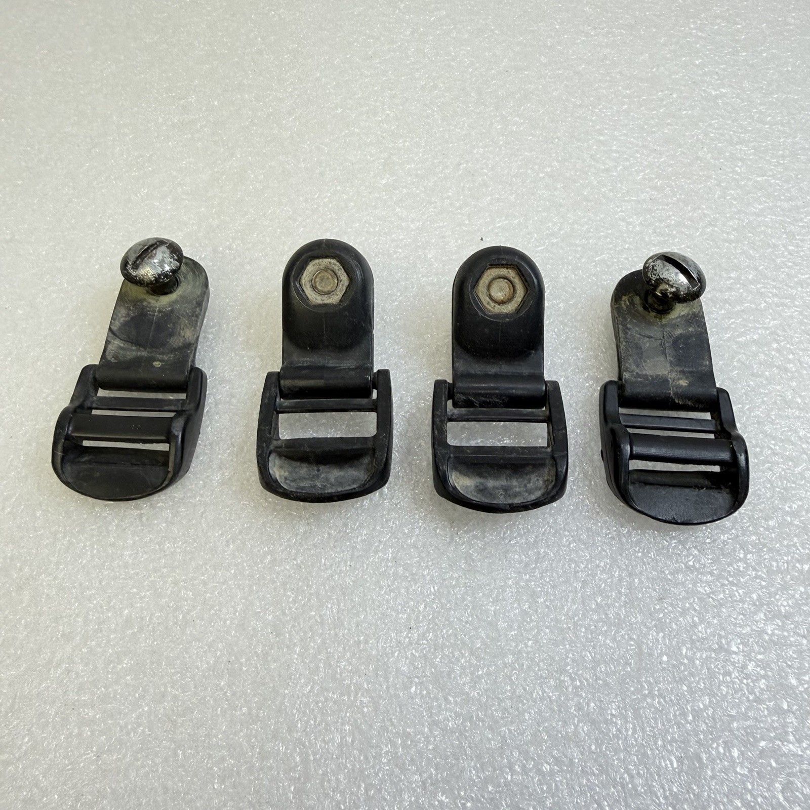 4pk Black MICH ACH Chinstrap Helmet 4-Point Chin Strap H Harness Buckle MSA CGF